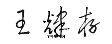 駱恆光王輝存草書個性簽名怎么寫