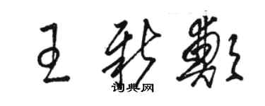 駱恆光王新鄭草書個性簽名怎么寫