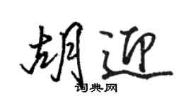 駱恆光胡迎行書個性簽名怎么寫