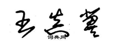 朱錫榮王真冀草書個性簽名怎么寫