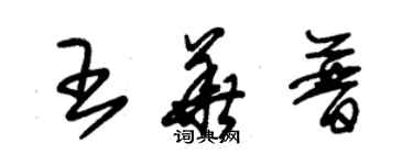 朱錫榮王華普草書個性簽名怎么寫