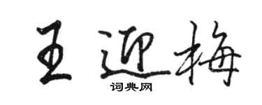 駱恆光王迎梅行書個性簽名怎么寫