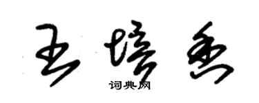 朱錫榮王培香草書個性簽名怎么寫