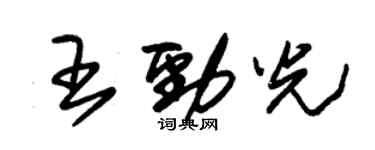 朱錫榮王勁光草書個性簽名怎么寫
