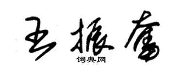 朱錫榮王振奮草書個性簽名怎么寫