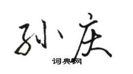 駱恆光孫慶行書個性簽名怎么寫