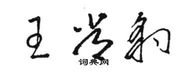 駱恆光王常豹草書個性簽名怎么寫