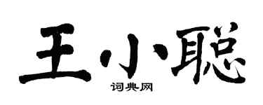 翁闓運王小聰楷書個性簽名怎么寫