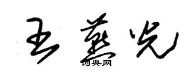 朱錫榮王燕光草書個性簽名怎么寫