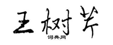 曾慶福王樹芹行書個性簽名怎么寫