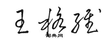 駱恆光王格維草書個性簽名怎么寫