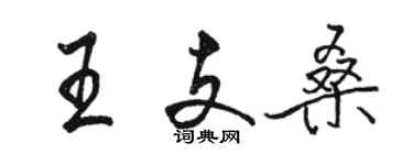 駱恆光王支桑行書個性簽名怎么寫