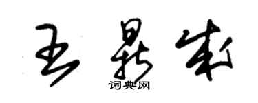 朱錫榮王鼎成草書個性簽名怎么寫