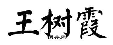 翁闓運王樹霞楷書個性簽名怎么寫