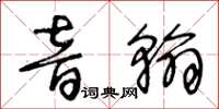 王冬齡音翰草書怎么寫