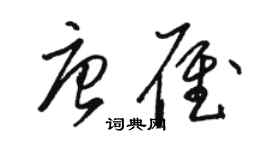 駱恆光唐雁草書個性簽名怎么寫