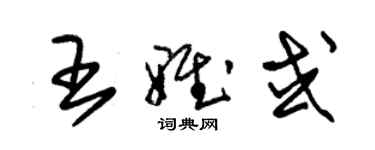 朱錫榮王雅或草書個性簽名怎么寫