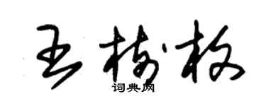 朱錫榮王樹枚草書個性簽名怎么寫