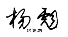 朱錫榮楊彪草書個性簽名怎么寫