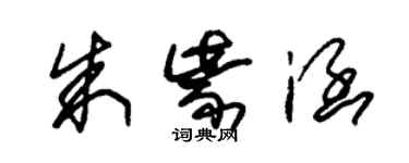 朱錫榮朱紫涵草書個性簽名怎么寫