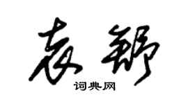 朱錫榮袁舒草書個性簽名怎么寫