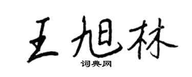 王正良王旭林行書個性簽名怎么寫