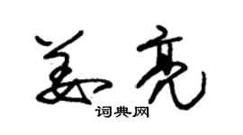 朱錫榮姜亮草書個性簽名怎么寫