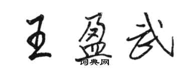 駱恆光王盈武行書個性簽名怎么寫