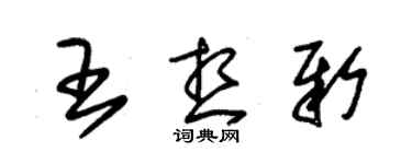 朱錫榮王想新草書個性簽名怎么寫