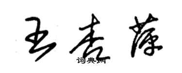 朱錫榮王杏萍草書個性簽名怎么寫