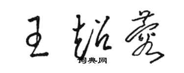 駱恆光王超蓉草書個性簽名怎么寫