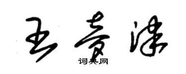 朱錫榮王夢津草書個性簽名怎么寫