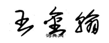 朱錫榮王金翰草書個性簽名怎么寫