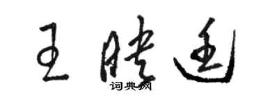 駱恆光王映廷草書個性簽名怎么寫