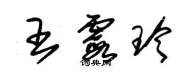 朱錫榮王霞玲草書個性簽名怎么寫