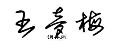 朱錫榮王夢梅草書個性簽名怎么寫