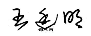 朱錫榮王廷明草書個性簽名怎么寫