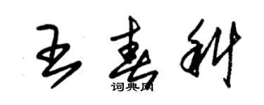 朱錫榮王春科草書個性簽名怎么寫