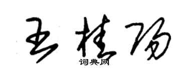 朱錫榮王桂陽草書個性簽名怎么寫