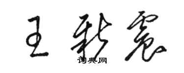 駱恆光王新震草書個性簽名怎么寫