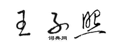 駱恆光王子照草書個性簽名怎么寫