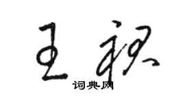 駱恆光王裙草書個性簽名怎么寫