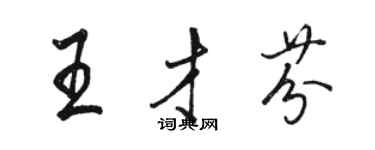 駱恆光王才芬行書個性簽名怎么寫
