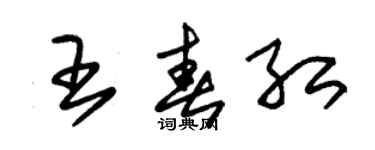 朱錫榮王春紅草書個性簽名怎么寫