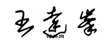 朱錫榮王達峰草書個性簽名怎么寫