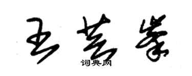 朱錫榮王芸峰草書個性簽名怎么寫