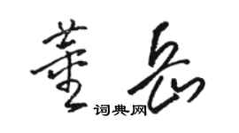 駱恆光董岳草書個性簽名怎么寫