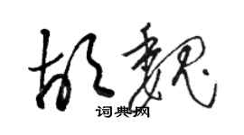 駱恆光胡魏草書個性簽名怎么寫