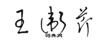 駱恆光王衛芹草書個性簽名怎么寫