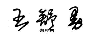 朱錫榮王舒曼草書個性簽名怎么寫